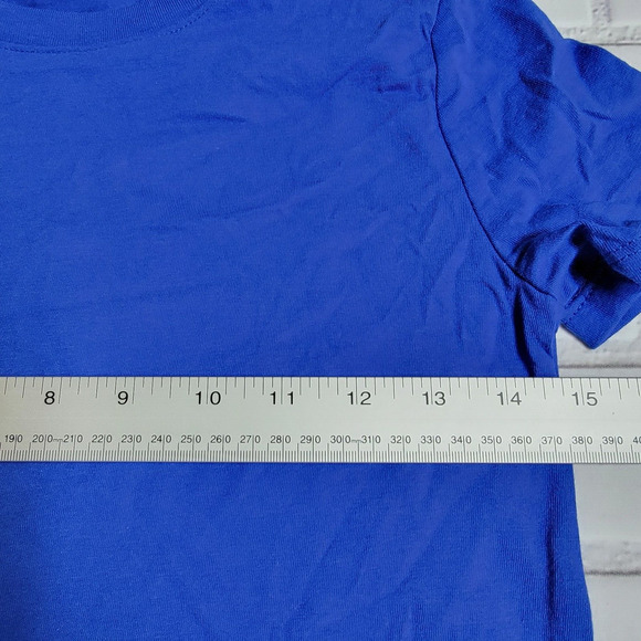 Cat & Jack Short Sleeve T-Shirt Blue Boy's Size Small (6/7) - Picture 2 of 6